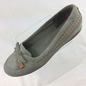 Timberland Gray Earthkeepers Bow Laser Cut Flats